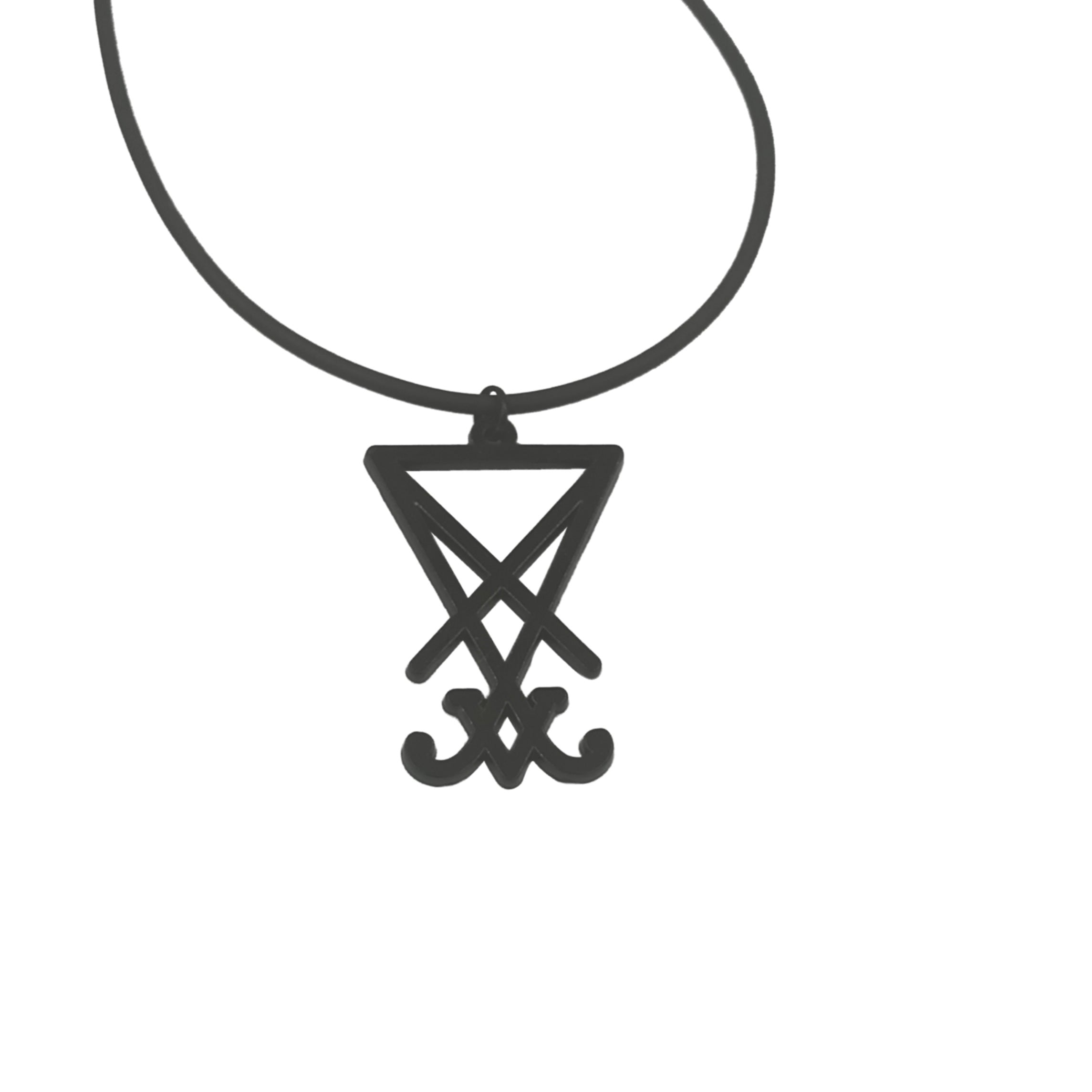 Sigil of lucifer necklace